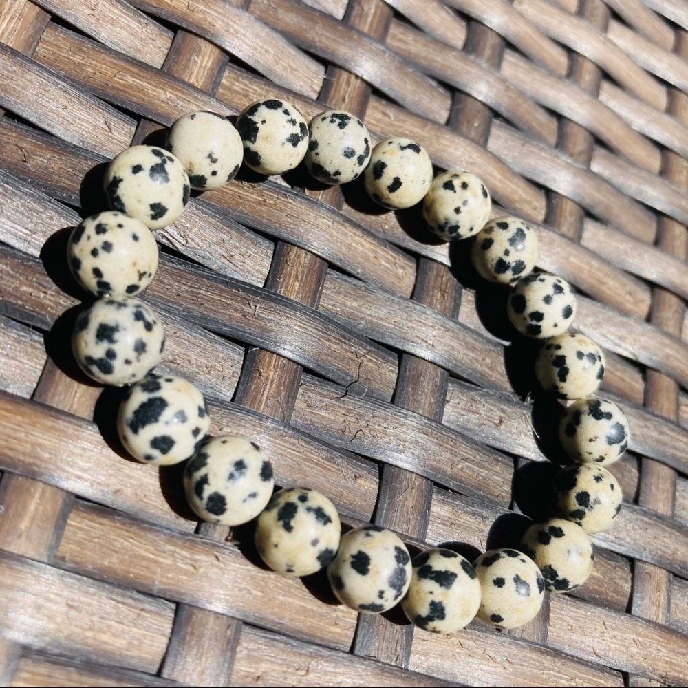 Dalmatian Spot Jasper Gemstone Beads